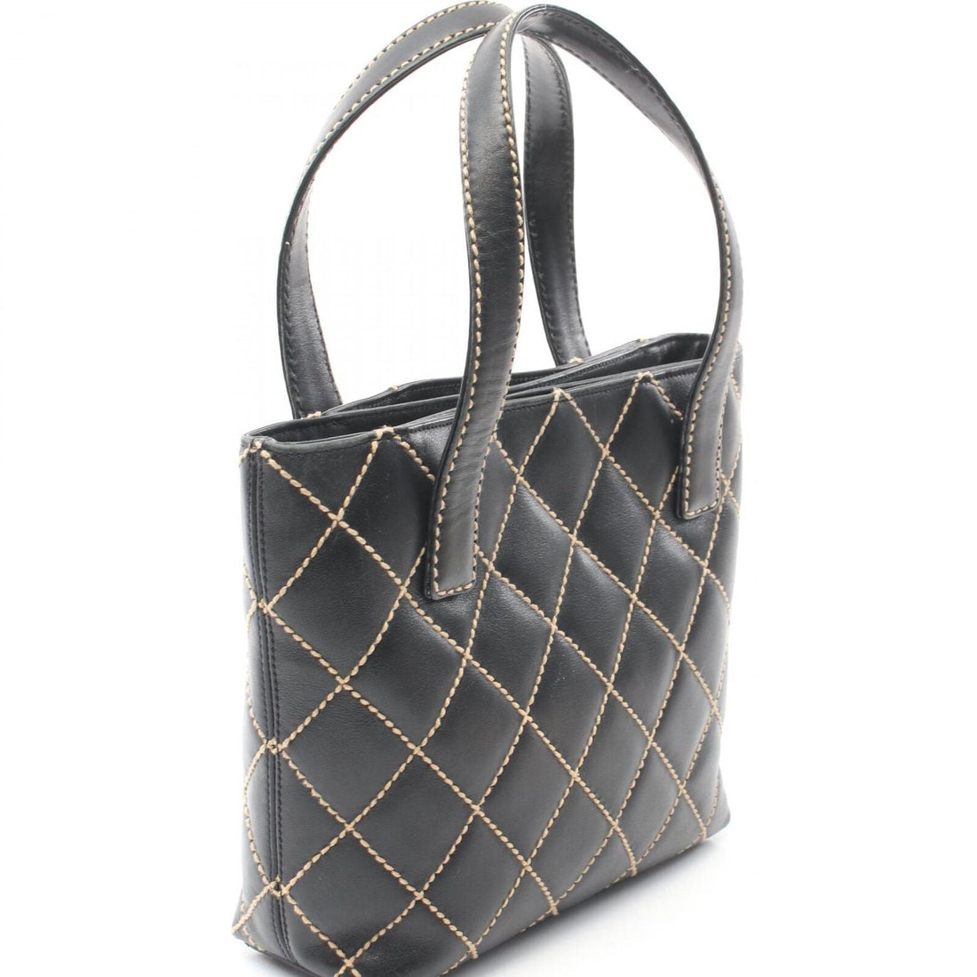 Chanel Cc Wild Stitch Tote Hand Bag