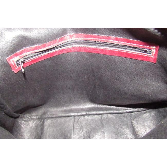 Gucci Vintage Gg Burgundy Small G Logo Canvas And Burgundy Leather