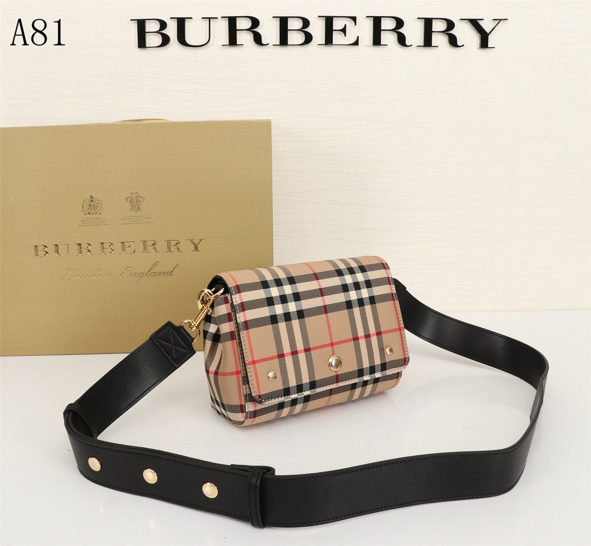 BB Vintage Check And Small Crossbody Bag Archive Beige For Womtlm, Bags 7.1in/18cm 80264541