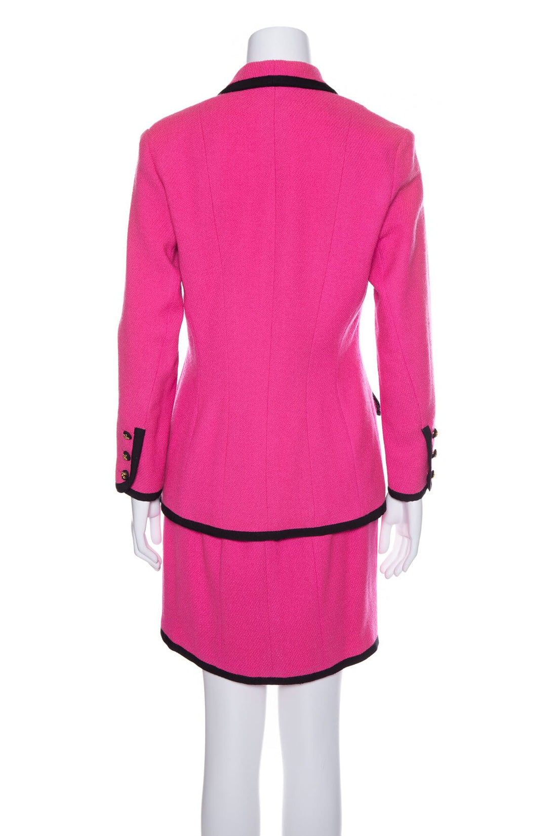 Chanel Vintage 1991 Pink Tweed Jacket and Skirt Set SZ N/A