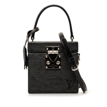 Louis Vuitton Epi Breaker Box Handbag Shoulder Bag 2WAY M52703 Noir Black Leather Louis Vuitton