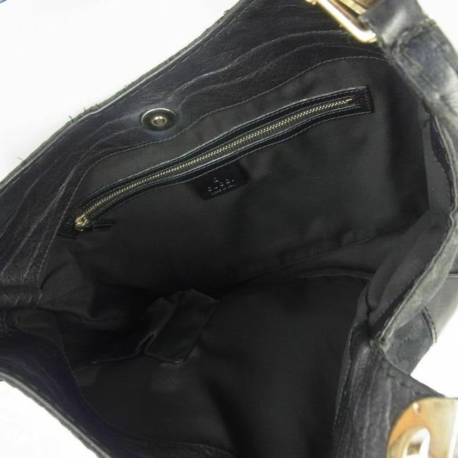 Gucci Black Guccissima Print 'Charlotte' XL Tote