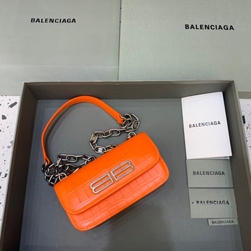 Baltlm Gossip Small On Chain Shoulder Bag Orange, For Womtlm,  Bags 7.4in/19cm