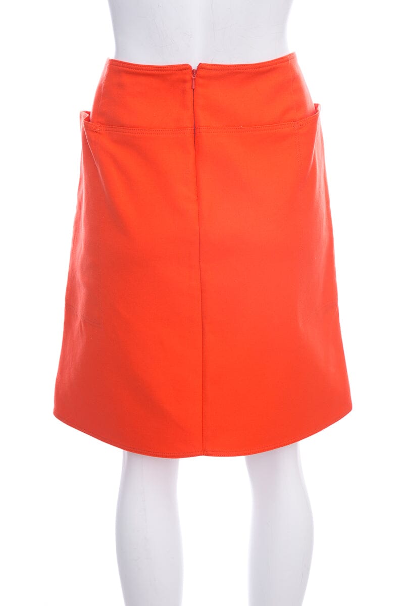 Max Mara Orange Mini Skirt SZ XL