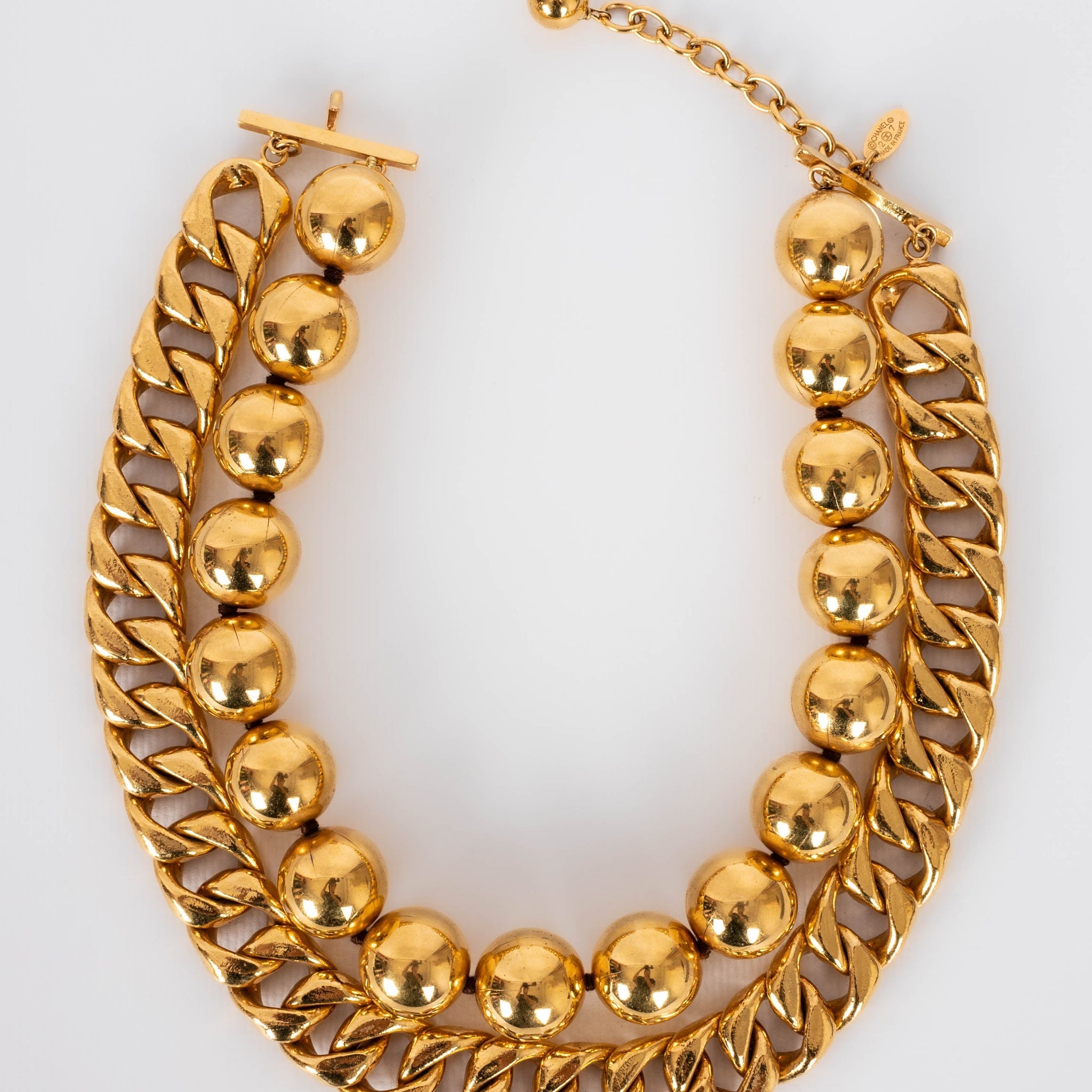 Collier dor� Chanel 1990s