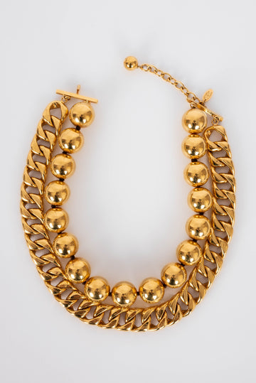 Collier dor� Chanel 1990s