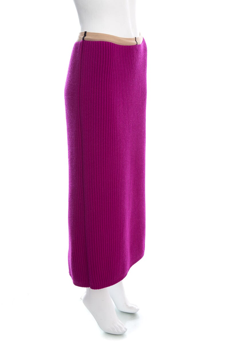 Calvin Klein Magenta Knit Skirt SZ L