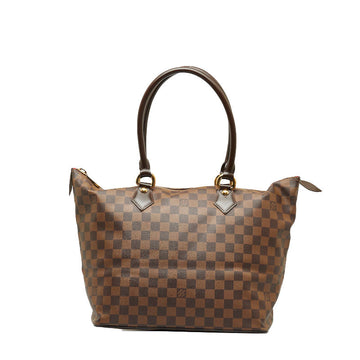 Louis Vuitton Damière Salée MM Handbag N51188 Eve Brown PVC Leather  Louis Vuitton