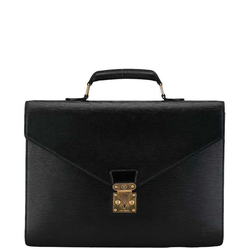 Louis Vuitton Epi Celebrity Concierge Business Bag Briefcase Paper Bag M54422 Black Leather Louis Vuitton