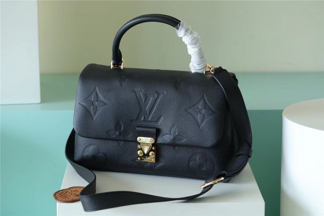 LV Madeleine MM Monogram Empreinte Black For Womtlm,  Shoulder and Crossbody Bags 11.8in/30cm LV M45976