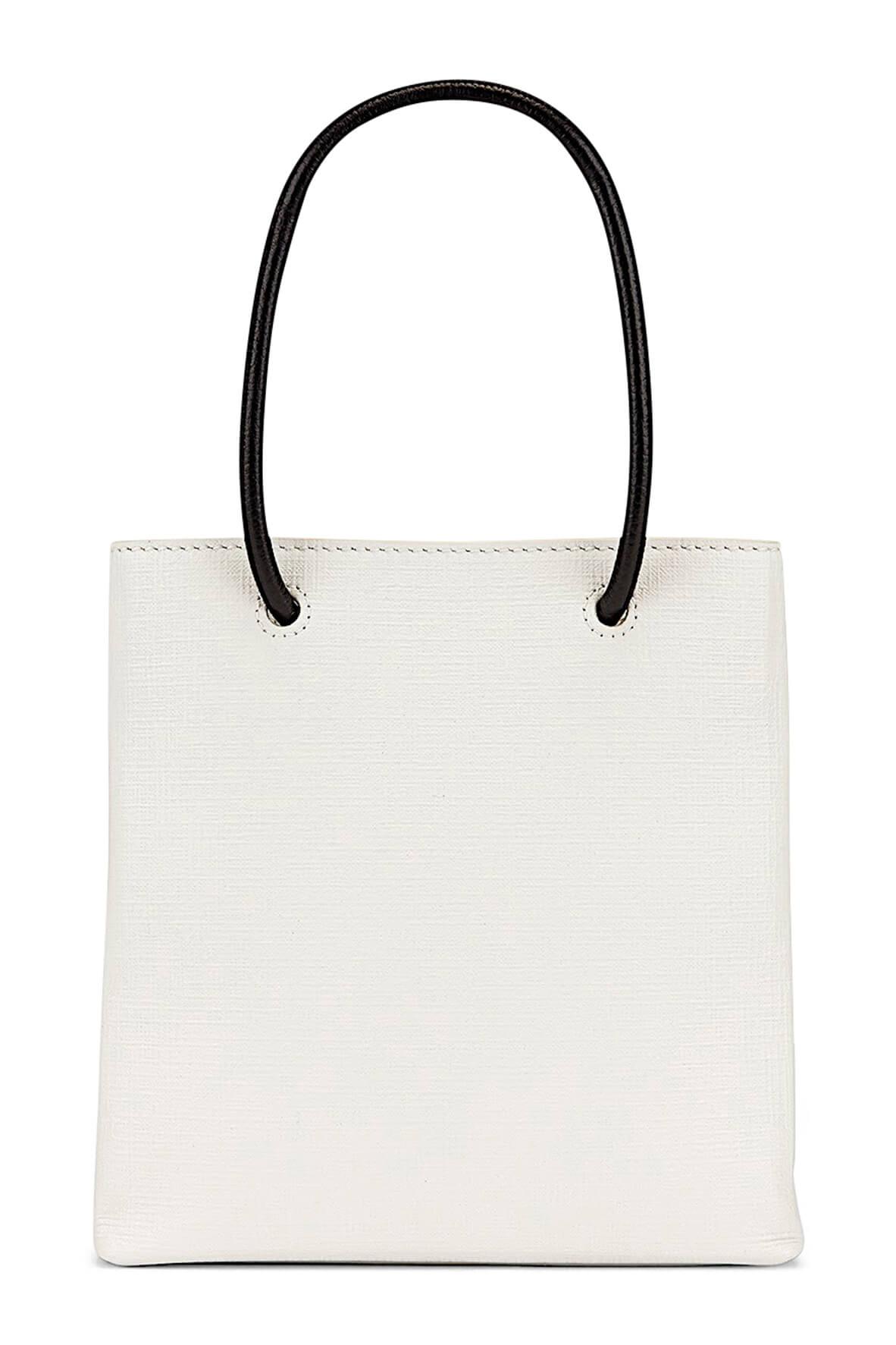 Logo Shopping Tote XXS White