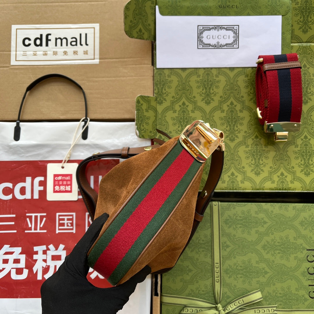 gg Atache Small Shoulder Bag Dark Brown For Womtlm, Womtlm&#8217;s Bags 9in/23cm gg ?