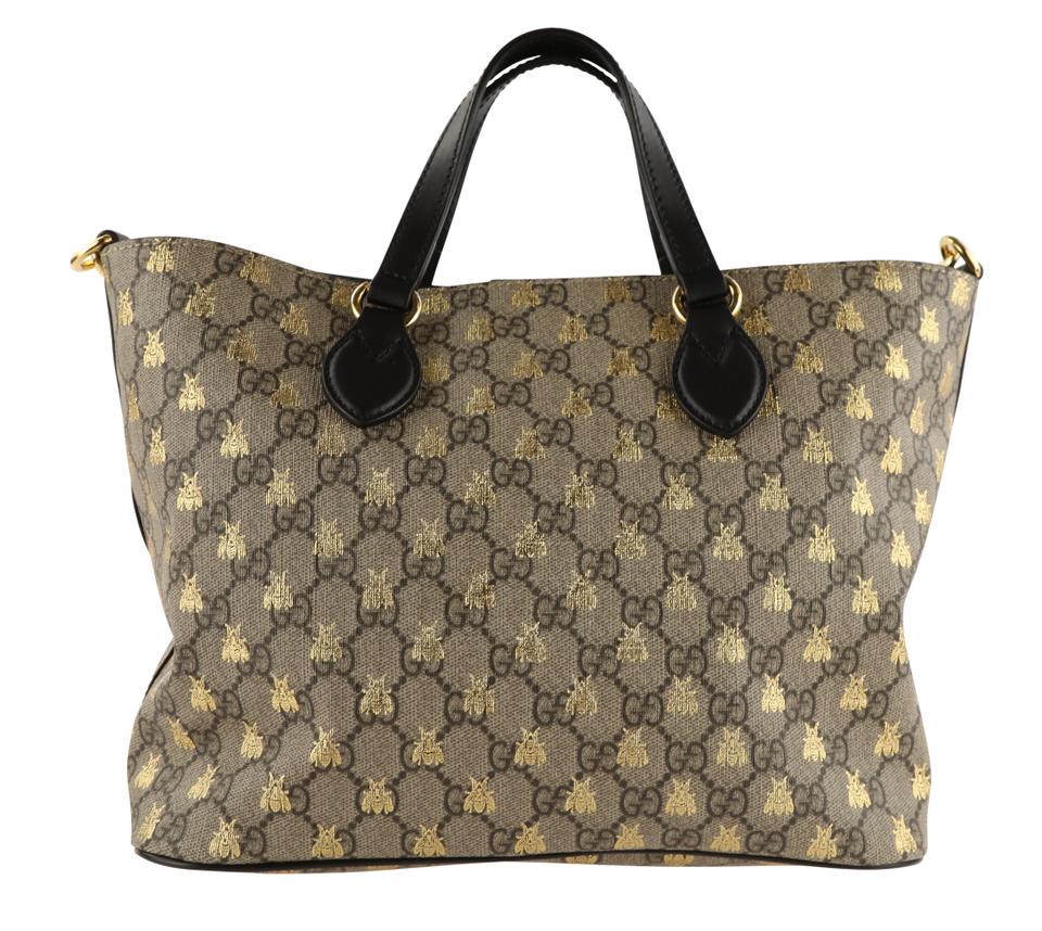 Gucci Bees Gg Supreme Canvas Tote