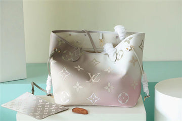 LV Neverfull MM Monogram Canvas Sunset Khaki For Womtlm,  Shoulder and Crossbody Bags 12.2in/31cm LV M59859