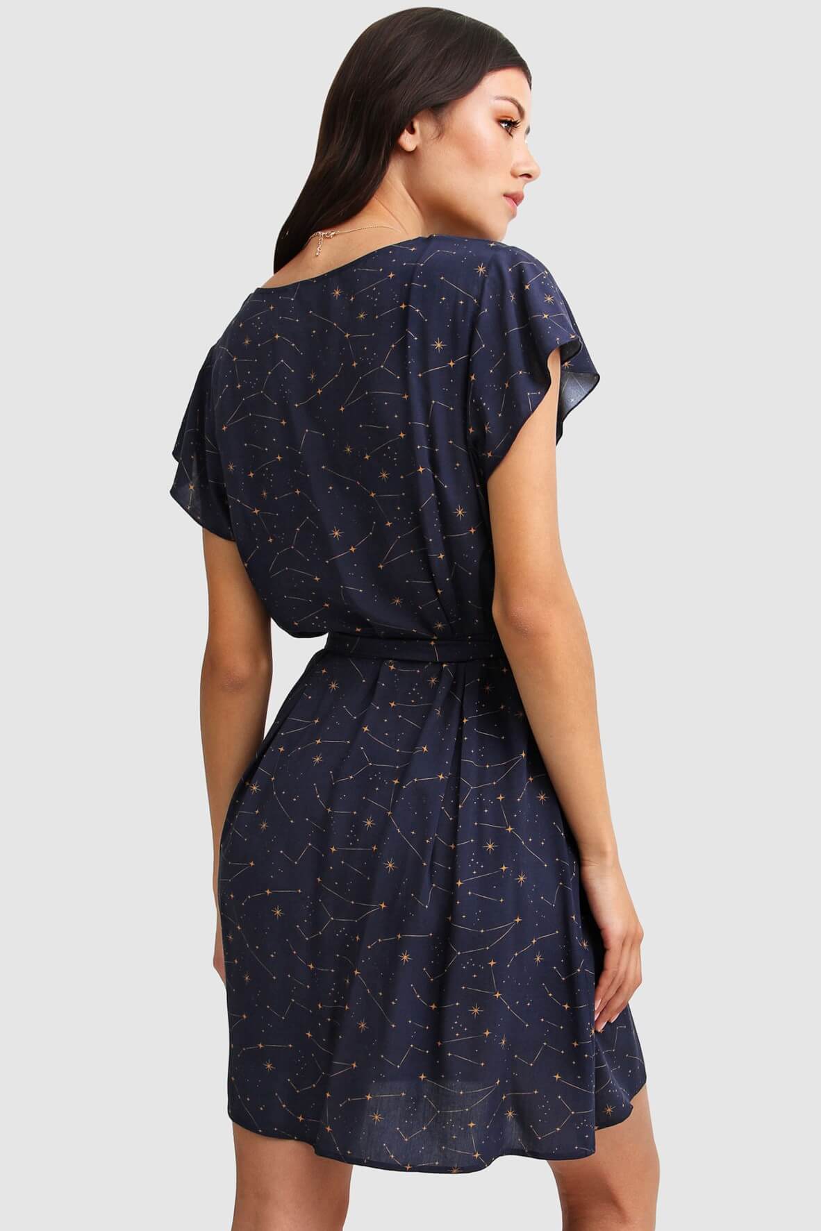 I'm The Star Wrap Dress in Navy