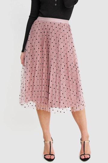 Mixed Feeling Skirt in Pink