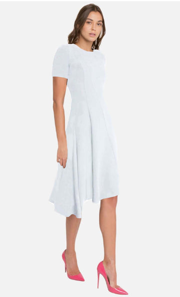 Knee Length White Snow Dress