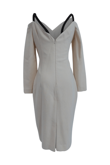 V Neck Cold Shoulder Dress