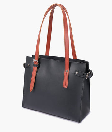 Black satchel Tote Bags