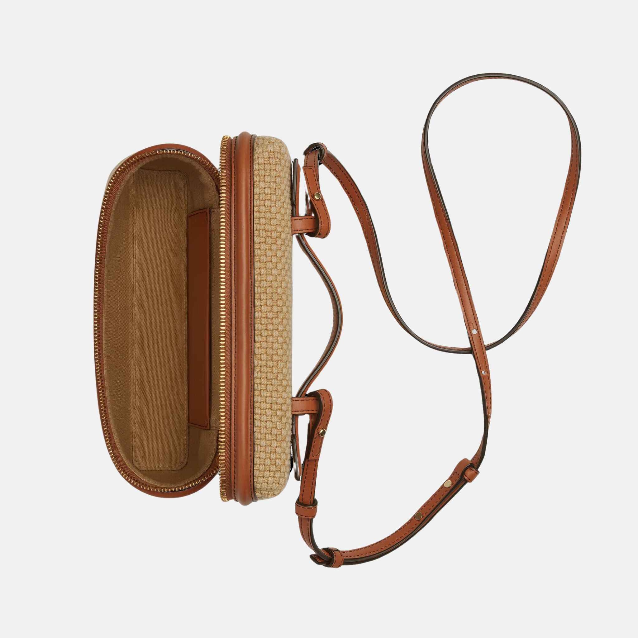 Bang Bang Vanity Case Jute And Leather