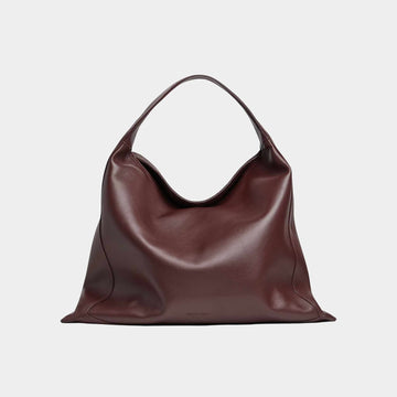 Large Hop Silky Calf Shoulder Bag Leather