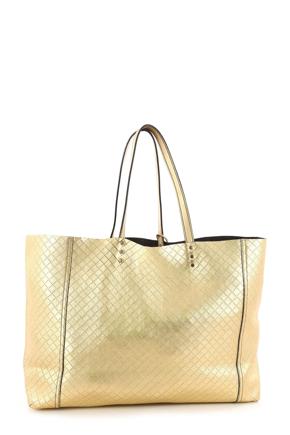 Large Intrecciomirage Tote Gold
