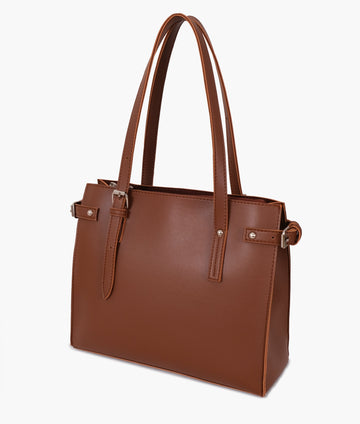 Brown satchel Tote Bags