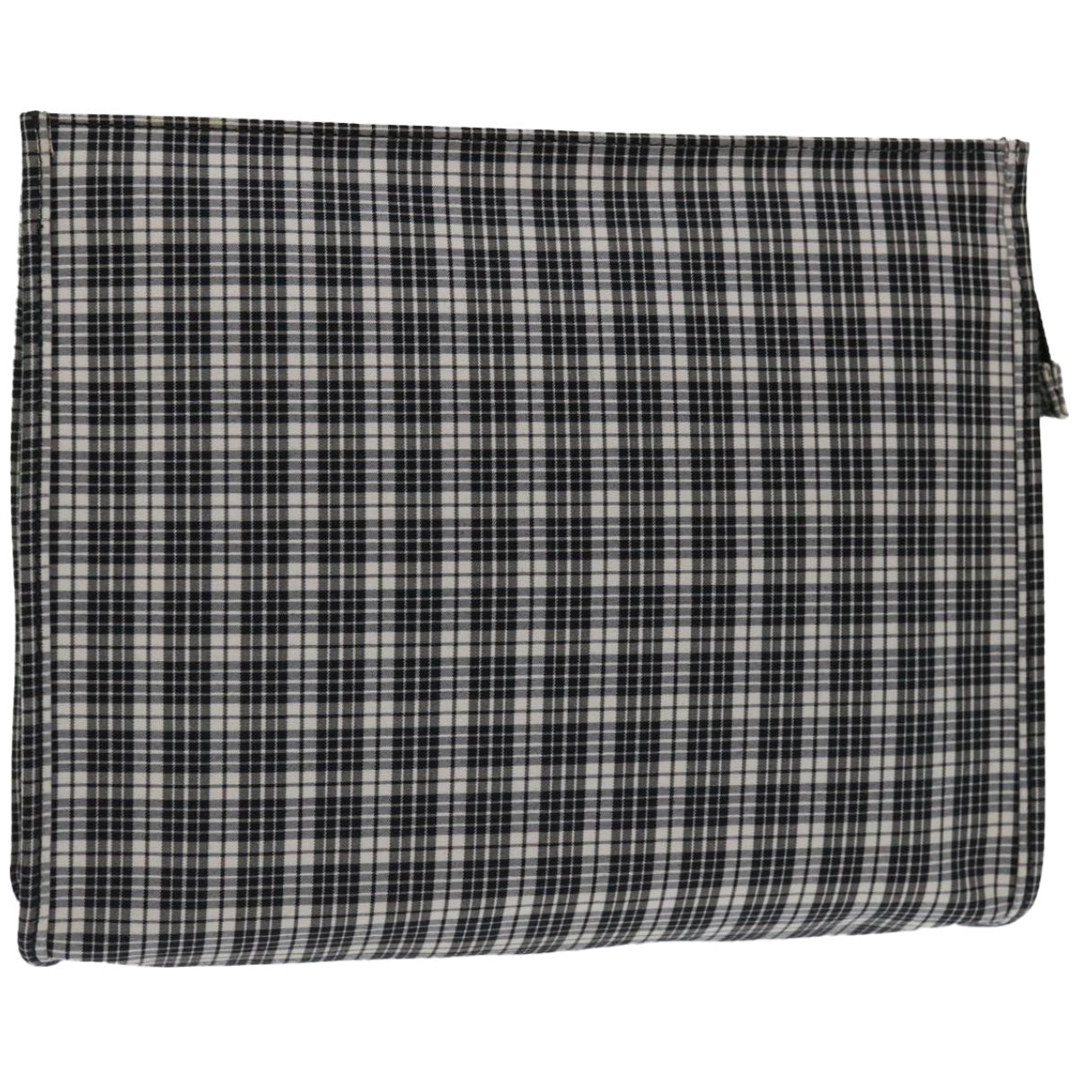 CHRISTIAN DIOR Clutch Bag Nylon Black Auth bs12231