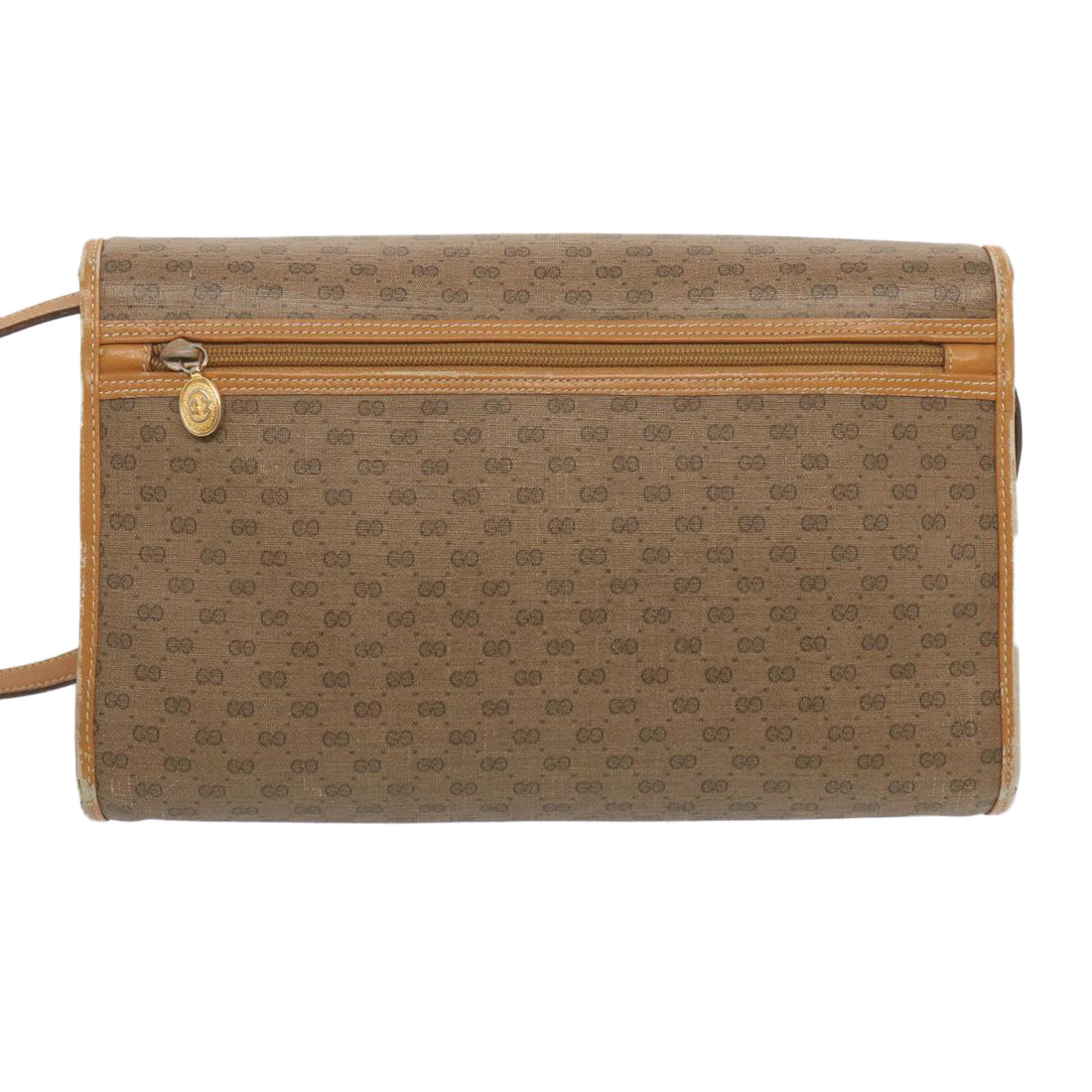 GUCCI Micro GG Supreme Shoulder Bag PVC Beige 004 58 0264 Auth bs12739