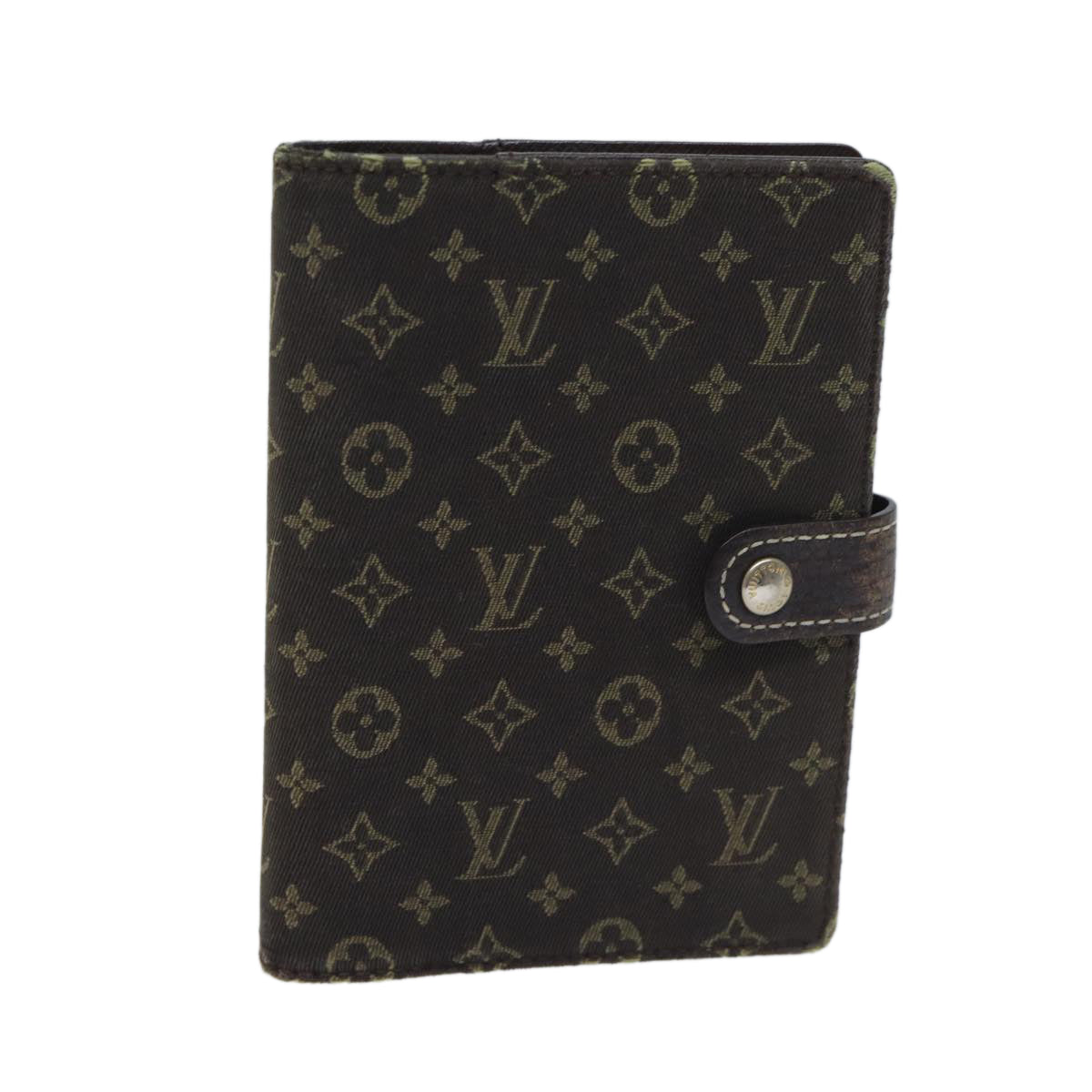 LOUIS VUITTON Mini Lin Agenda PM Day Planner Cover Ebene R20916 LV Auth bs13261