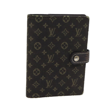 LOUIS VUITTON Mini Lin Agenda PM Day Planner Cover Ebene R20916 LV Auth bs13261