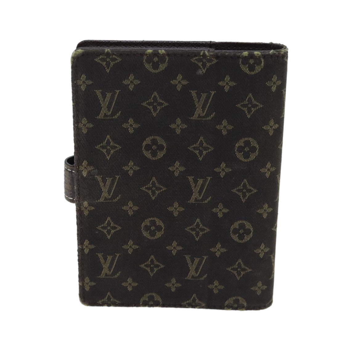 LOUIS VUITTON Mini Lin Agenda PM Day Planner Cover Ebene R20916 LV Auth bs13261