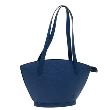 LOUIS VUITTON Epi Saint Jacques Poignees Long Hand Bag Blue M52265 Auth bs13278