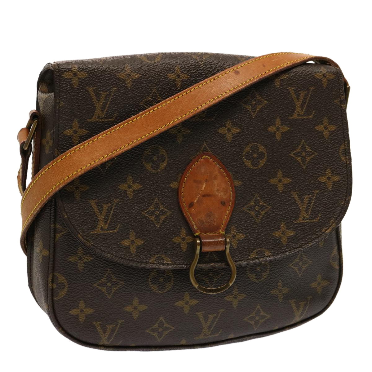 LOUIS VUITTON Monogram Saint Cloud GM Shoulder Bag M51242 LV Auth bs14269