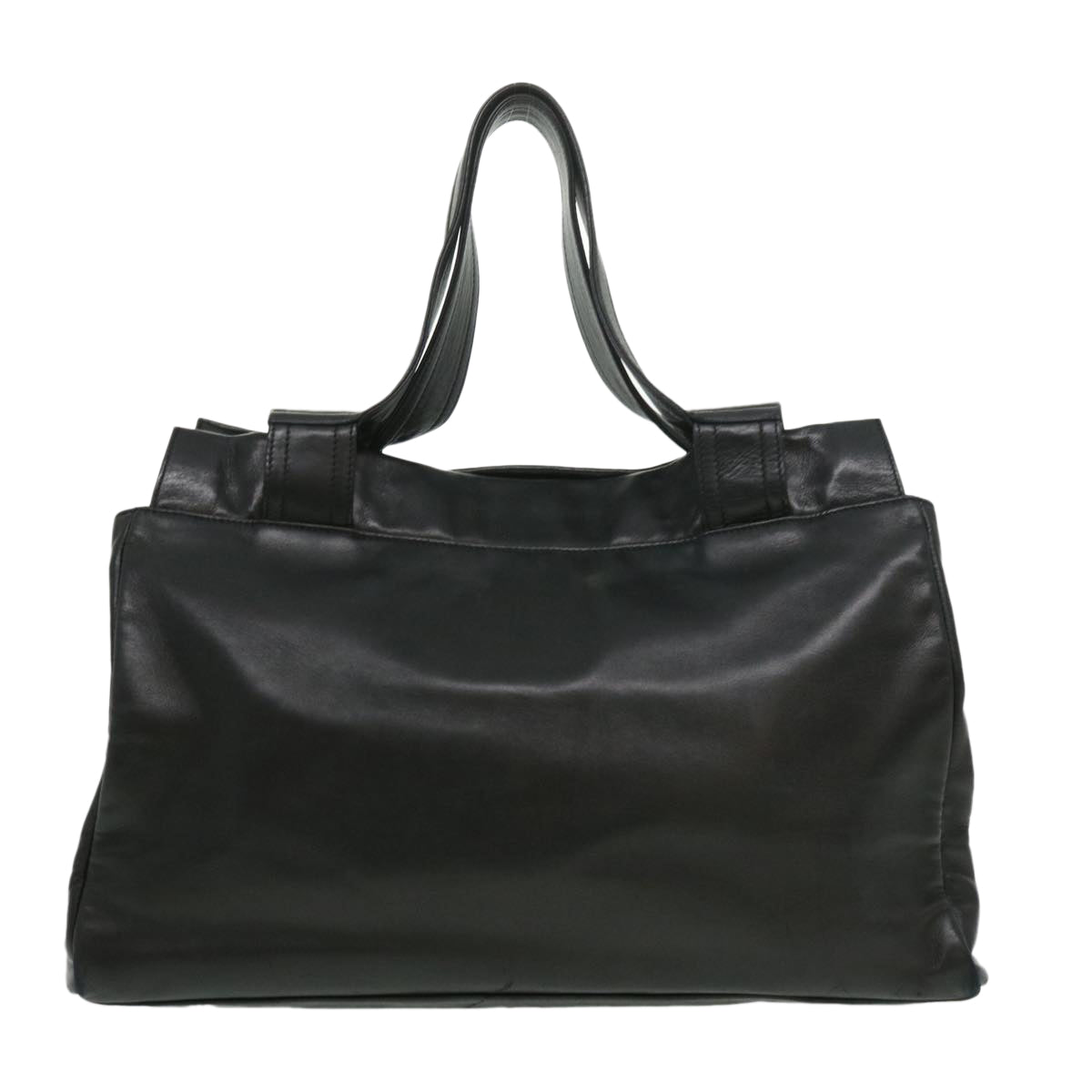 Chanel COCO Mark Tote Bag Lamb Skin Black CC  bs1448A