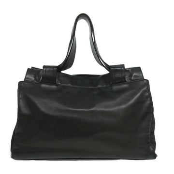 Chanel COCO Mark Tote Bag Lamb Skin Black CC  bs1448A