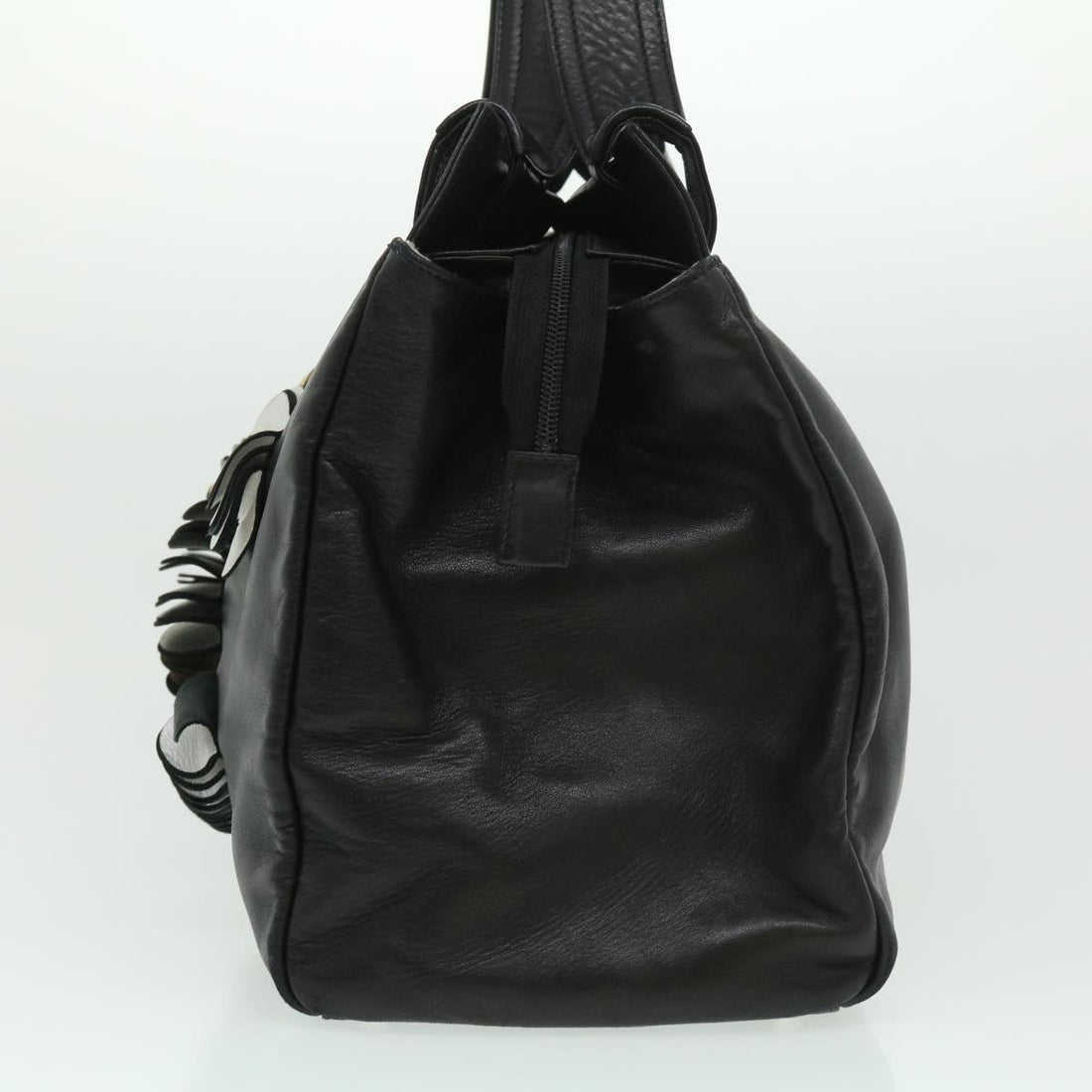 Chanel COCO Mark Tote Bag Lamb Skin Black CC  bs1448A