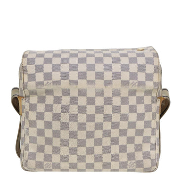 LOUIS VUITTON Damier Azur Naviglio Shoulder Bag N51189 LV Auth bs14776