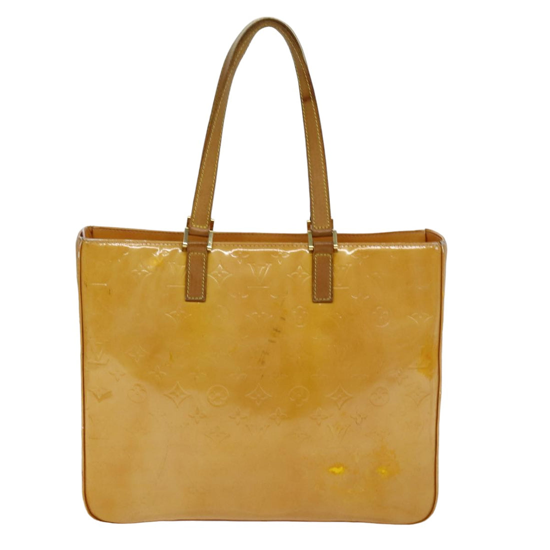 LOUIS VUITTON Monogram Vernis Columbus Bag Marshmallow Pink M91032 Auth bs14822