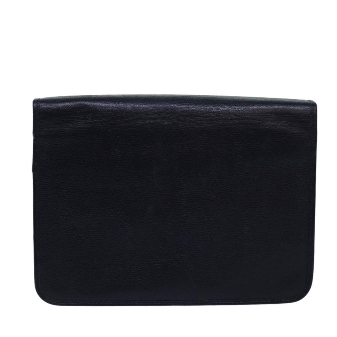 CHRISTIAN DIOR Honeycomb Canvas Shoulder Bag Black Auth bs15005