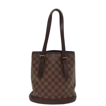 LOUIS VUITTON Damier Ebene Marais Shoulder Bag N42240 LV Auth bs15021