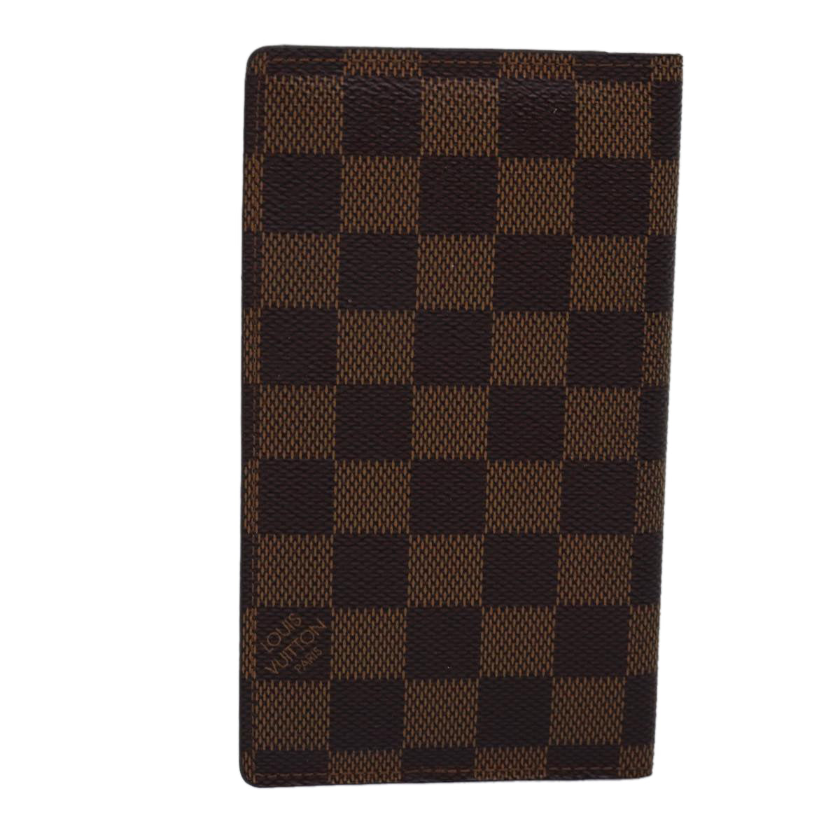 LOUIS VUITTON Damier Ebene Agenda Poche Note cover R20703 LV Auth bs15140