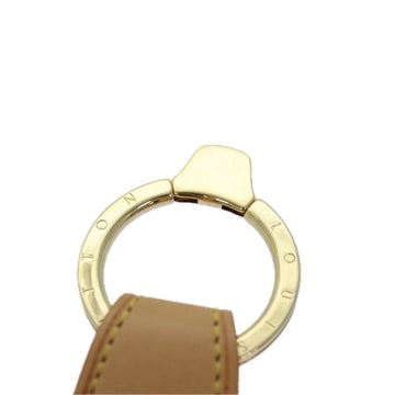 LOUIS VUITTON Porte Cles Vallee Key Holder Leather Beige M85033 LV Auth bs15562