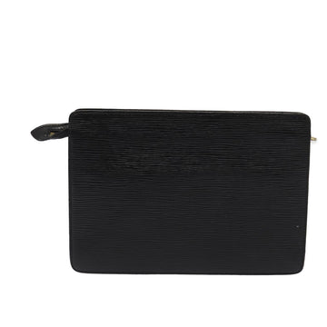 LOUIS VUITTON Epi Pochette Homme Clutch Bag Black Noir M52522 LV Auth bs15564