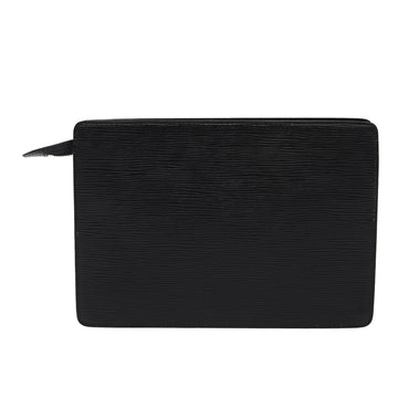 LOUIS VUITTON Epi Pochette Homme Clutch Bag Black Noir M52522 LV Auth bs15565