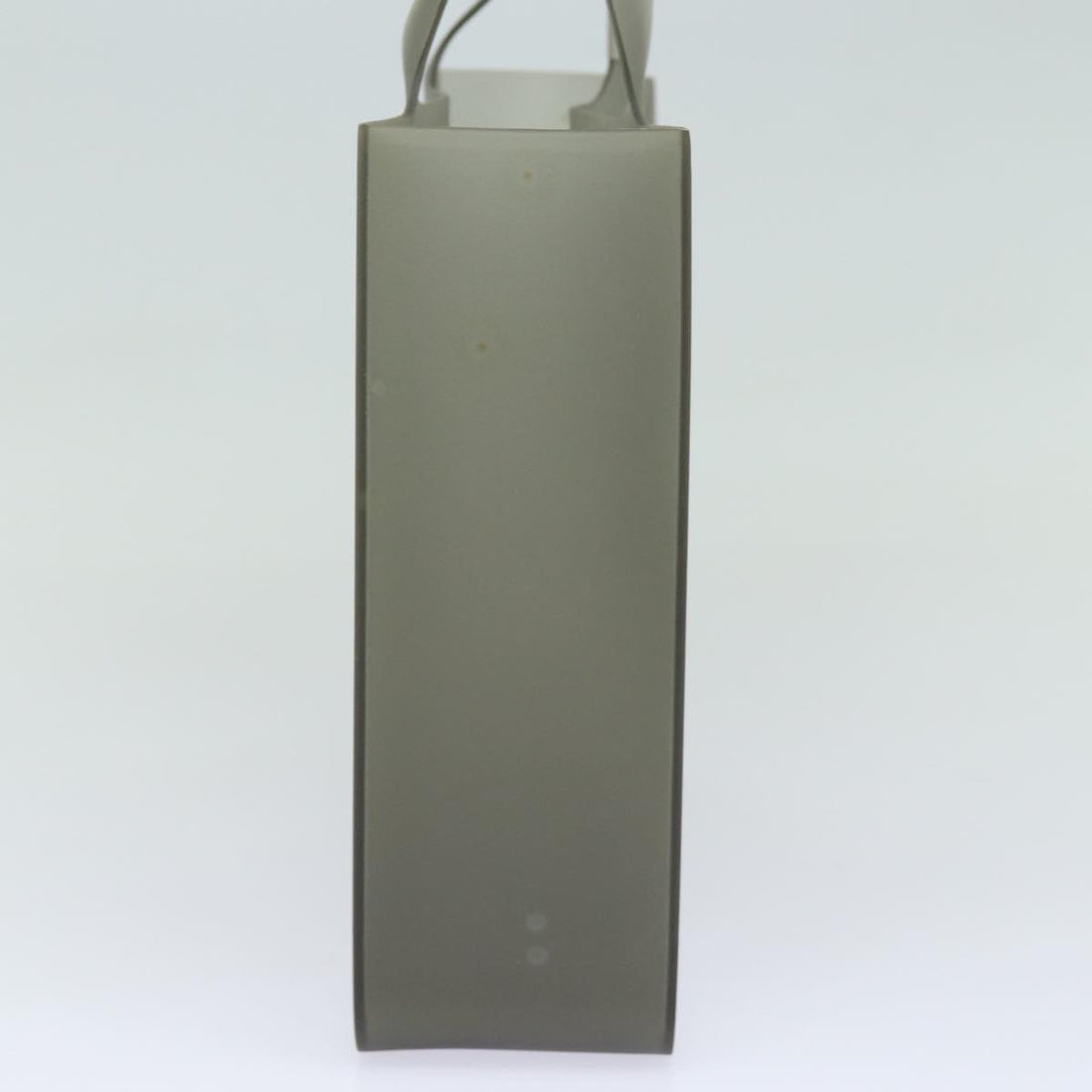 CHANEL Shoulder Bag Rubber Gray CC Auth bs15775