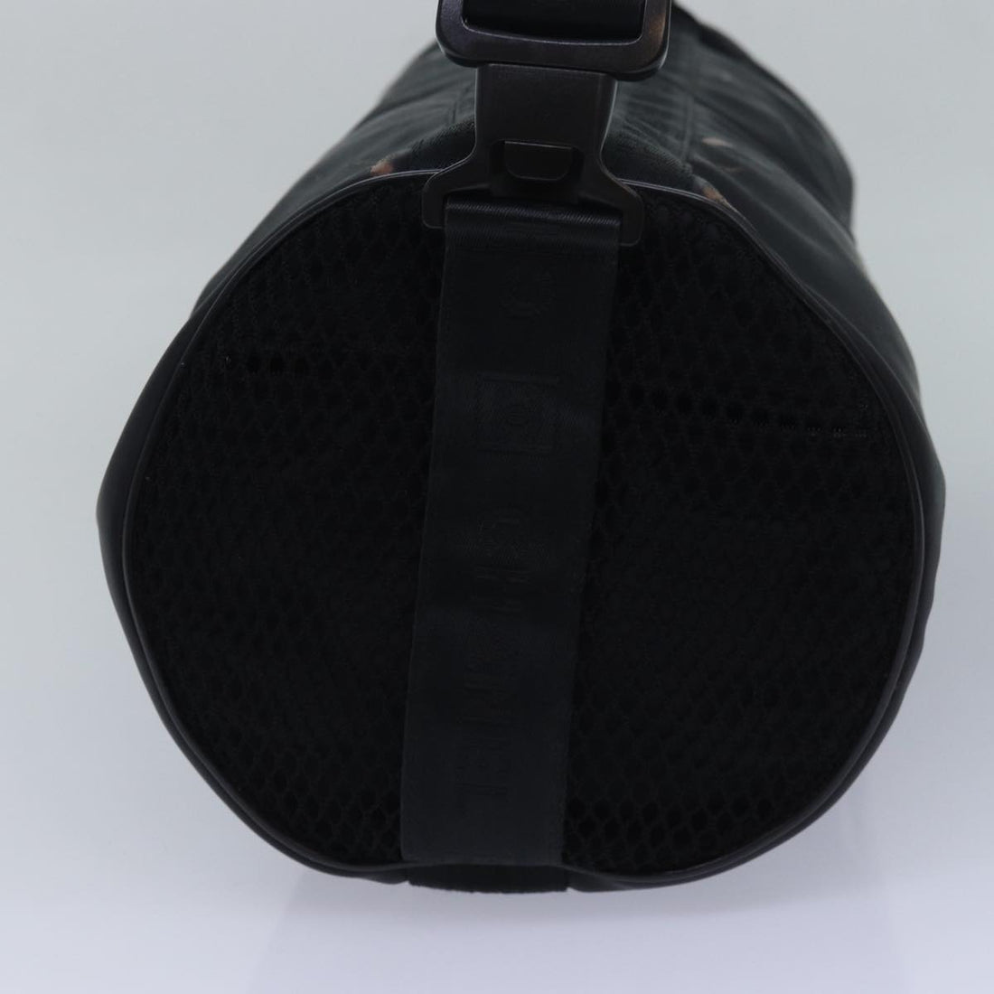 CHANEL Sports Line Drum bag Shoulder Bag Vinyl Black CC Auth bs15851