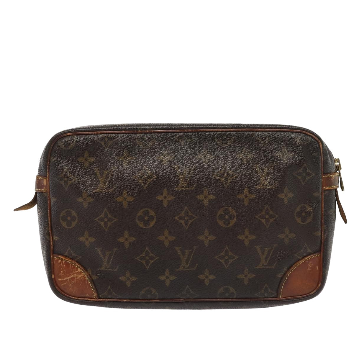 LOUIS VUITTON Monogram Compiegne 28 Clutch Bag M51845 LV Auth bs15901