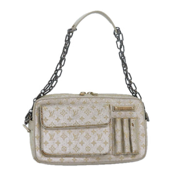 LOUIS VUITTON Monogram Shine Chain McKenna Bag Silver M92362 LV Auth bs16213
