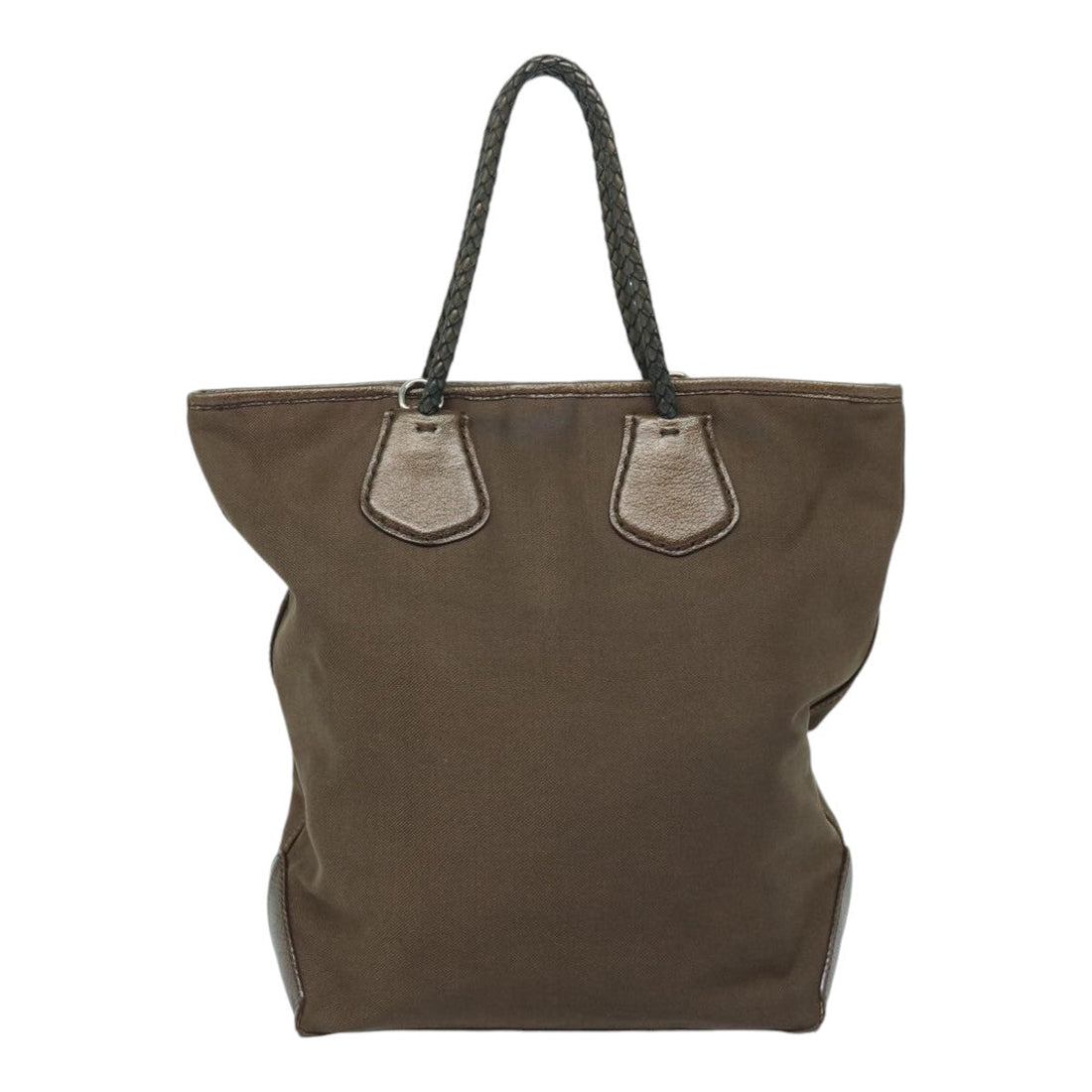 CELINE Tote Bag Canvas 2way Brown Auth bs16837